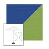 Picture of Mediterranean Blue Ginkgo | 6.5' Fiberglass Market Umbrella Sunbrella® Awning Fabric