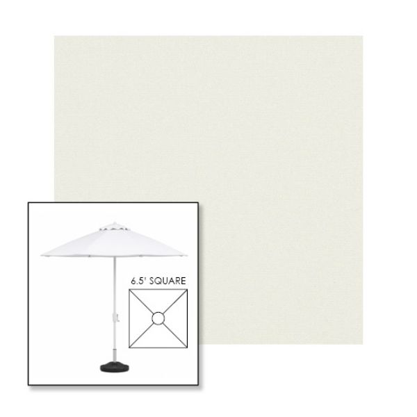 Picture of Natural | 6.5' Fiberglass Market Umbrella Sunbrella® Awning Fabric