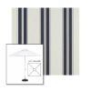 Picture of Navy Taupe Fancy | 6.5' Fiberglass Market Umbrella Sunbrella® Awning Fabric