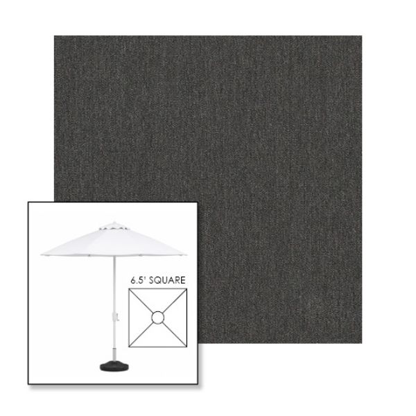 Picture of Slate | 6.5' Fiberglass Market Umbrella Sunbrella® Awning Fabric