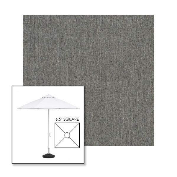 Picture of Smoke | 6.5' Fiberglass Market Umbrella Sunbrella® Awning Fabric