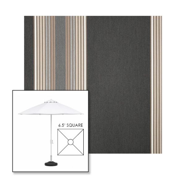Picture of Tillman Shale | 6.5' Fiberglass Market Umbrella Sunbrella® Awning Fabric