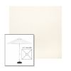 Picture of White | 6.5' Fiberglass Market Umbrella Sunbrella® Awning Fabric