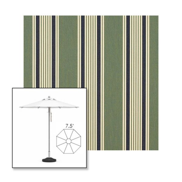 Picture of Ashford Forest | 7.5' Heavy Duty Aluminum Market Umbrella Sunbrella® Awning Fabric
