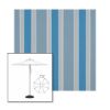 Picture of Baycrest Sky | 7.5' Heavy Duty Aluminum Market Umbrella Sunbrella® Awning Fabric