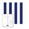 Picture of Beaufort Captain Navy | 7.5' Heavy Duty Aluminum Market Umbrella Sunbrella® Awning Fabric