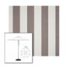 Picture of Beaufort Mushroom | 7.5' Heavy Duty Aluminum Market Umbrella Sunbrella® Awning Fabric