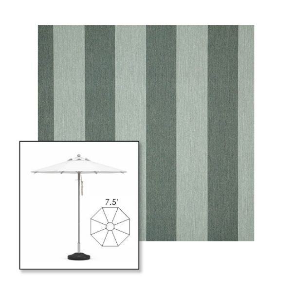 Picture of Beaufort Sagebrush | 7.5' Heavy Duty Aluminum Market Umbrella Sunbrella® Awning Fabric