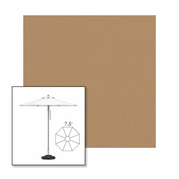 Picture of Beige | 7.5' Heavy Duty Aluminum Market Umbrella Sunbrella® Awning Fabric