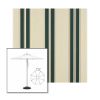 Picture of Black Forest Fancy | 7.5' Heavy Duty Aluminum Market Umbrella Sunbrella® Awning Fabric