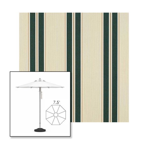 Picture of Black Forest Fancy | 7.5' Heavy Duty Aluminum Market Umbrella Sunbrella® Awning Fabric