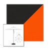 Picture of Black Orange | 7.5' Heavy Duty Aluminum Market Umbrella Sunbrella® Awning Fabric