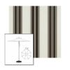 Picture of Black Taupe Fancy | 7.5' Heavy Duty Aluminum Market Umbrella Sunbrella® Awning Fabric