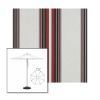 Picture of Burgundy Black White | 7.5' Heavy Duty Aluminum Market Umbrella Sunbrella® Awning Fabric
