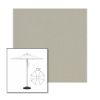 Picture of Cadet Grey | 7.5' Heavy Duty Aluminum Market Umbrella Sunbrella® Awning Fabric