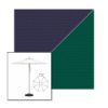 Picture of Captain Navy Forest Green | 7.5' Heavy Duty Aluminum Market Umbrella Sunbrella® Awning Fabric