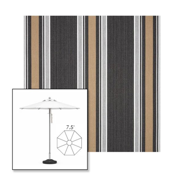 Picture of Emblem Classic | 7.5' Heavy Duty Aluminum Market Umbrella Sunbrella® Awning Fabric