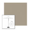 Picture of Fawn | 7.5' Heavy Duty Aluminum Market Umbrella Sunbrella® Awning Fabric