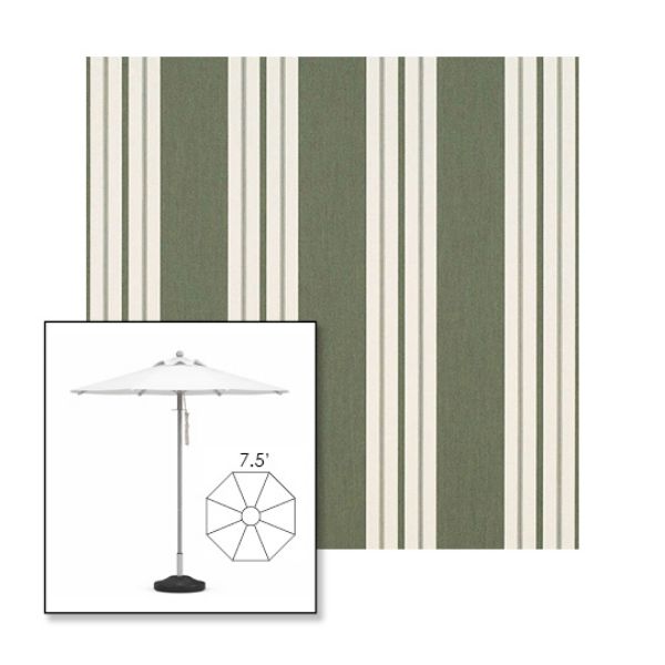 Picture of Fern Classic | 7.5' Heavy Duty Aluminum Market Umbrella Sunbrella® Awning Fabric