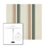 Picture of Fern Heather Beige Block | 7.5' Heavy Duty Aluminum Market Umbrella Sunbrella® Awning Fabric