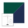 Picture of Forest Green Marine Blue | 7.5' Heavy Duty Aluminum Market Umbrella Sunbrella® Awning Fabric