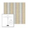 Picture of Grey Beige Chip Fancy | 7.5' Heavy Duty Aluminum Market Umbrella Sunbrella® Awning Fabric