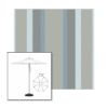 Picture of Marco Blue Grey | 7.5' Heavy Duty Aluminum Market Umbrella Sunbrella® Awning Fabric