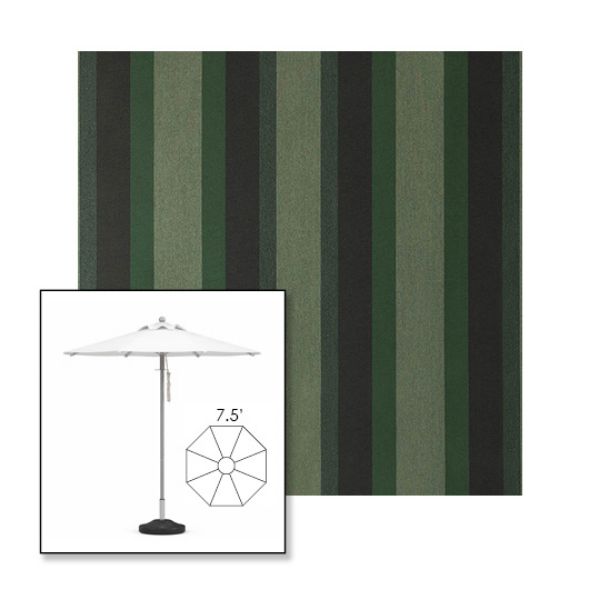 Picture of Marco Olive | 7.5' Heavy Duty Aluminum Market Umbrella Sunbrella® Awning Fabric