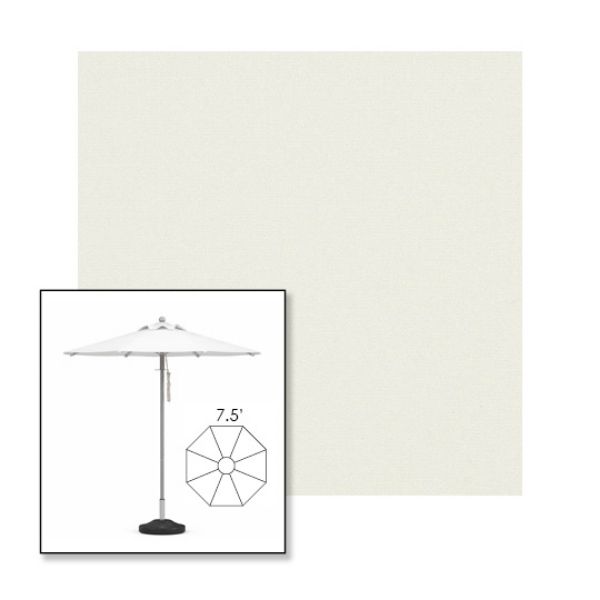 Picture of Natural | 7.5' Heavy Duty Aluminum Market Umbrella Sunbrella® Awning Fabric