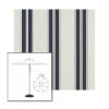 Picture of Navy Taupe Fancy | 7.5' Heavy Duty Aluminum Market Umbrella Sunbrella® Awning Fabric