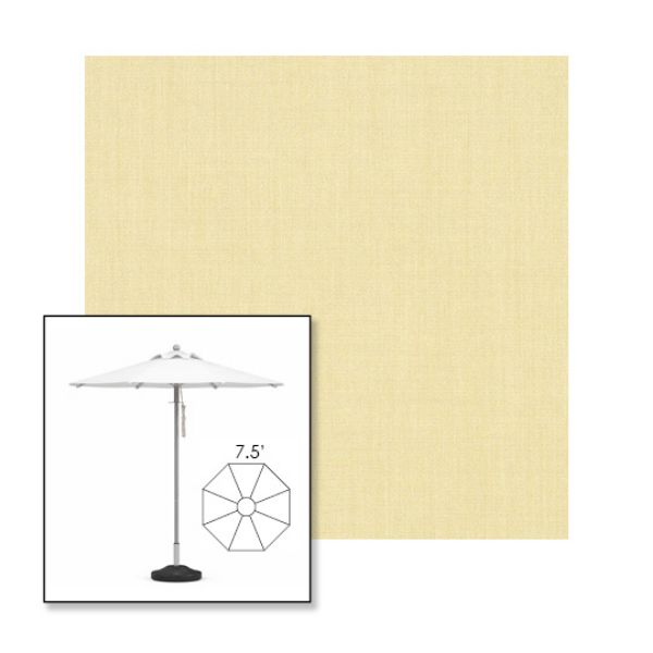 Picture of Parchment | 7.5' Heavy Duty Aluminum Market Umbrella Sunbrella® Awning Fabric