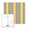 Picture of Rodanthe Metallic | 7.5' Heavy Duty Aluminum Market Umbrella Sunbrella® Awning Fabric