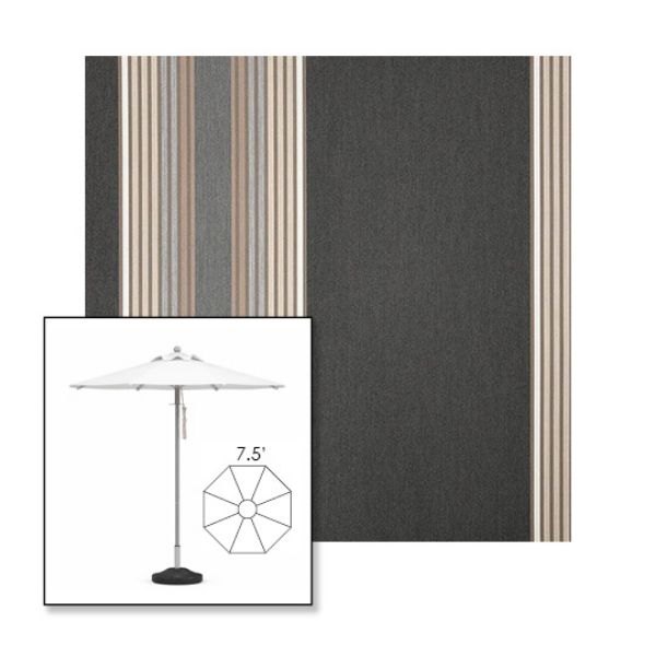 Picture of Tillman Shale | 7.5' Heavy Duty Aluminum Market Umbrella Sunbrella® Awning Fabric