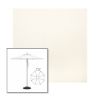 Picture of White | 7.5' Heavy Duty Aluminum Market Umbrella Sunbrella® Awning Fabric