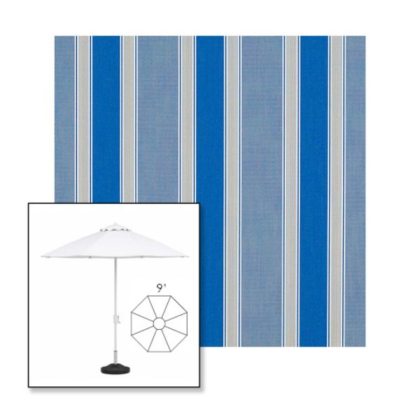Picture of Baycrest Pacific | 9' Heavy Duty Aluminum Market Umbrella Sunbrella® Awning Fabric
