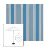 Picture of Baycrest Sky | 9' Heavy Duty Aluminum Market Umbrella Sunbrella® Awning Fabric