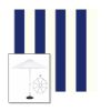Picture of Beaufort Captain Navy | 9' Heavy Duty Aluminum Market Umbrella Sunbrella® Awning Fabric