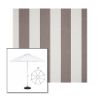 Picture of Beaufort Mushroom | 9' Heavy Duty Aluminum Market Umbrella Sunbrella® Awning Fabric