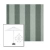 Picture of Beaufort Sagebrush | 9' Heavy Duty Aluminum Market Umbrella Sunbrella® Awning Fabric