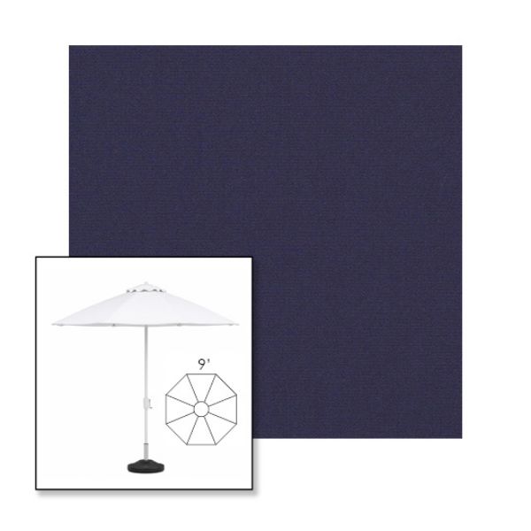 Picture of Captain Navy | 9' Heavy Duty Aluminum Market Umbrella Sunbrella® Awning Fabric