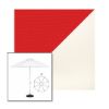 Picture of Logo Red White | 9' Heavy Duty Aluminum Market Umbrella Sunbrella® Awning Fabric