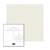 Picture of Natural | 9' Heavy Duty Aluminum Market Umbrella Sunbrella® Awning Fabric