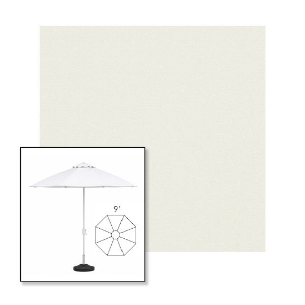 Picture of Natural | 9' Heavy Duty Aluminum Market Umbrella Sunbrella® Awning Fabric