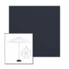 Picture of Navy | 9' Heavy Duty Aluminum Market Umbrella Sunbrella® Awning Fabric