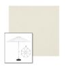 Picture of Oyster | 9' Heavy Duty Aluminum Market Umbrella Sunbrella® Awning Fabric