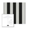 Picture of Beaufort Black White | 11' Heavy Duty Aluminum Market Umbrella Sunbrella® Awning Fabric
