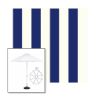 Picture of Beaufort Captain Navy | 11' Heavy Duty Aluminum Market Umbrella Sunbrella® Awning Fabric