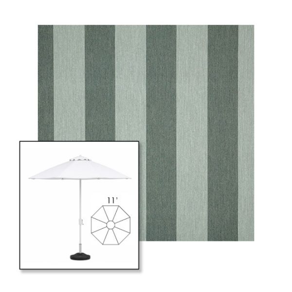 Picture of Beaufort Sagebrush | 11' Heavy Duty Aluminum Market Umbrella Sunbrella® Awning Fabric