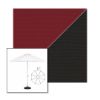 Picture of Burgundy Black | 11' Heavy Duty Aluminum Market Umbrella Sunbrella® Awning Fabric