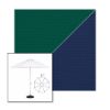 Picture of Forest Green Marine Blue | 11' Heavy Duty Aluminum Market Umbrella Sunbrella® Awning Fabric